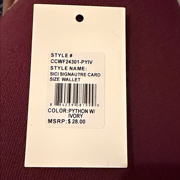 Cavalli Class Sici Signature Cardholder – Python w/ Ivory (NWT) - Picture 4 of 4